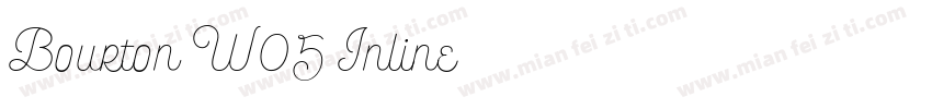 Bourton W05 Inline字体转换